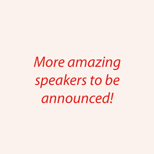 blush image placeholder - more amazing speakers to be announced!