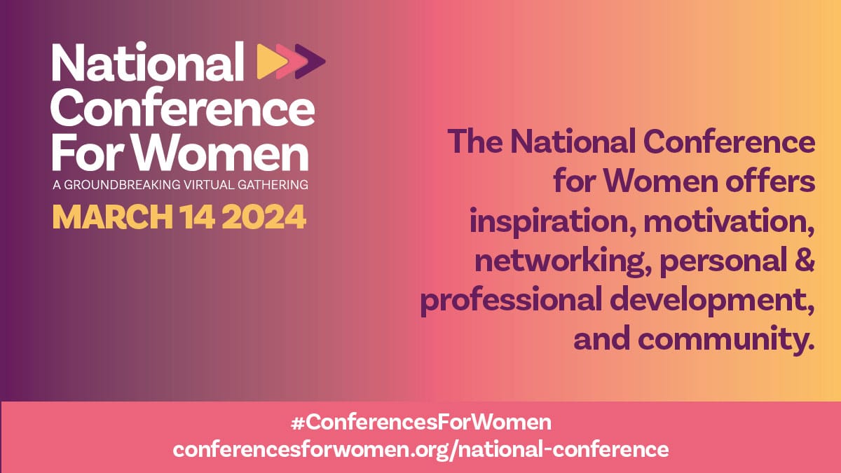 National Conference For Women Social Pink Purple 